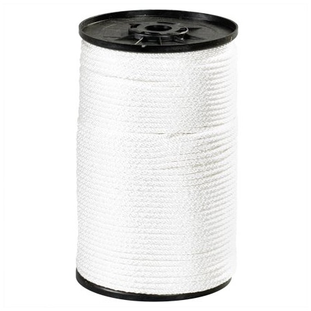 Bsc Preferred 1/4'', 1,150 lb, White Solid Braided Nylon Rope BUY00016650